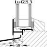 Afbeeldingen van Beglazingsprofiel lu-geanndosieerd 15.3-15mm