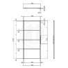 Afbeeldingen van DIY-schuifdeur Cubo zwart inclusief transparant glas, afmeting deur 2350x980x28mm + zwart ophangsysteem type Basic