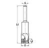 Afbeeldingen van Keermesgroeffrees C15 18mm x 92 x schacht 8mm