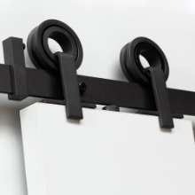 Afbeeldingen van Intersteel Schuifdeursysteem Modern Top mat zwart 200cm