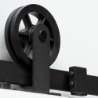 Afbeeldingen van Intersteel Schuifdeursysteem Wheel Top mat zwart 200cm