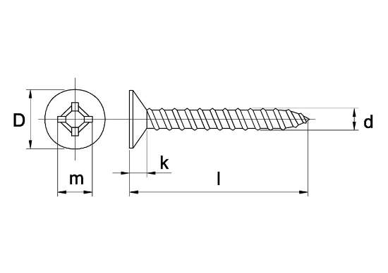 Afbeeldingen van Zelfb schroef geg pk kk 4.8x45