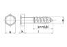 Afbeeldingen van Houtdraadbout RVS A2 8 x 150mm