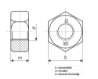 Afbeeldingen van Slotbout met moer verzinkt m8 x 50mm