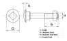 Afbeeldingen van Slotbout RVS A2 m8 x 40mm