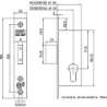 Afbeeldingen van Nemef Veiligheidsbijzetsmaldeurslot PC72mm type 4128/18-25mm DIN links rechts