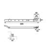 Afbeeldingen van Axa Raamuitzetter Habilis lengte 355mm buitendraaiend grijs voor draairaam smal kozijnhout 2635-31-49