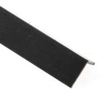 Afbeeldingen van Pvc hoekprof.30x30x2.0 zwart 2.6mtr.