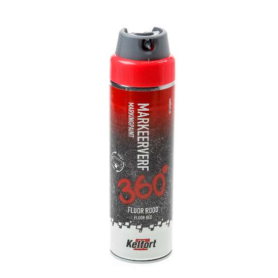 Afbeeldingen van Markeerverf spuitbus fluor rood 500ml