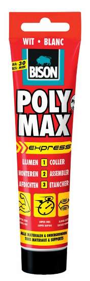 Afbeeldingen van Poly Max Express wit tube 165gr