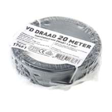 Afbeeldingen van Vd.draad  zwart 1.5mm (20mtr)