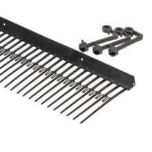 Afbeeldingen van Solar vogelschroot 120x1000mm zwart (+4clips)