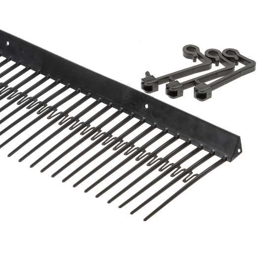 Afbeeldingen van Solar vogelschroot 120x1000mm zwart (+4clips)