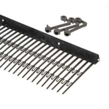 Afbeeldingen van Solar vogelschroot 150x1000mm zwart (+5clips)