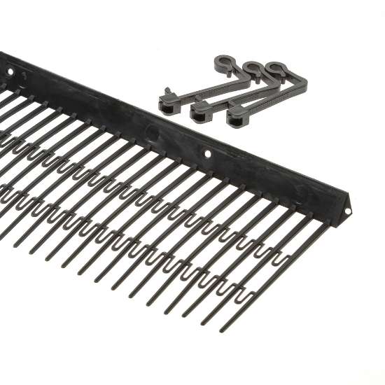 Afbeeldingen van Solar vogelschroot 150x1000mm zwart (+5clips)