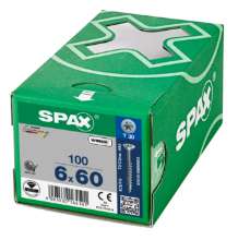 Afbeeldingen van Spax Spaanplaatschroef platverzonken kop verzinkt T-Star T30 deeldraad 6.0 x 60mm