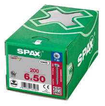 Afbeeldingen van Spax Spaanplaatschroef cilinderkop verzinkt T-Star T30 6.0x50mm (per 200 stuks)
