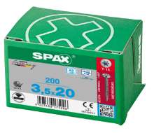 Afbeeldingen van Spax Spaanplaatschroef cilinderkop RVS T-Star T15 3.5x20mm (per 200 stuks)