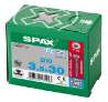 Afbeeldingen van Spax Spaanplaatschroef cilinderkop RVS T-Star T15 3.5x30mm (per 200 stuks)