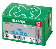 Afbeeldingen van Spax Spaanplaatschroef lenskop RVS T-Star T15 3.5x20mm (per 200 stuks)