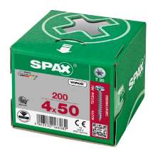 Afbeeldingen van Spax Spaanplaatschroef cilinderkop verzinkt T-Star T20 4.0x50mm (per 200 stuks)