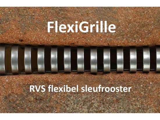 Afbeeldingen van Flexigrille rvs ventilatie sleufrooster 50cm