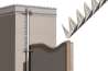 Afbeeldingen van Anti klimstrip Pointflex rvs X-treme 980mm-