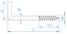 Afbeeldingen van Schroefduim Messing HD 2.4 x 25mm