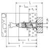 Afbeeldingen van Gipsplaatplug Duoblade zelfb.m.schr.44x50mm