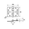 Afbeeldingen van Axa Smart easyfix veiligheidsscharnier topcoat gegalvaniseerd 89 x 102 x 3mm SKG*** 1687-10-23/7V