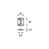 Afbeeldingen van Axa Smal scharnier gegalvaniseerd 40 x 32mm 1100-01-52/0W