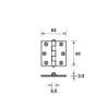 Afbeeldingen van Axa Scharnier topcoat gegalvaniseerd 65 x 65mm 1103-23-23/E