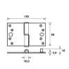 Afbeeldingen van Axa Veiligheidskogelstiftpaumelle topcoat gegalvaniseerd rechts 89 x 150 x 3mm SKG*** 1200-28-23/V4E