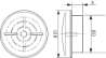 Afbeeldingen van Ventilatierooster afsluitbaar kunststof wit afsl.rond 10cm 700a