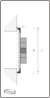 Afbeeldingen van Gavo Schuifroostermet vliegengaas aluminium wit 65 x 9.5cm