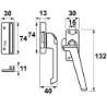 Afbeeldingen van Rsk axa+drukknop zwart rs 3308-31-38/CP