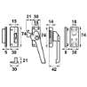 Afbeeldingen van Axa Raamsluiting met nok cilindersluiting rechts inbouw F1 3319-31-91/6
