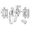 Afbeeldingen van Axa Raamsluiting met nok cilindersluiting links opbouw F2 3319-61-92/GE