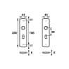 Afbeeldingen van Axa Klikschild Curve F1 sleutelgat 56mm 6210-30-11/56E