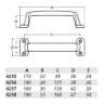 Afbeeldingen van Handgreep opschroevend, alu/naturel 4257-01 160mm