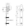 Afbeeldingen van Intersteel set van 2 rollers recht 290mm tbv schuifdeurs