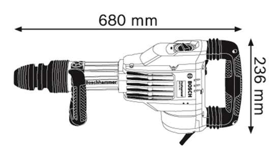 Afbeeldingen van Breek/hakhamer sds-max GSH 11VC 0611336000