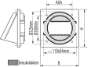 Afbeeldingen van Kleprooster met rand bruin diameter 100-125mm