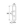 Afbeeldingen van Axa Veiligheidslangschild buiten krukgat F1 PC72mm 6660-90-11/72