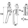 Afbeeldingen van Rsk axa+drukknop zwart ls 3308-41-38/CP
