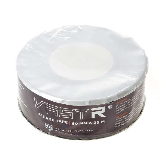 Afbeeldingen van Vast-R  facade tape 60mm x25m grijs