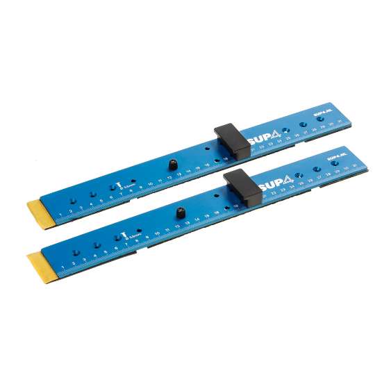 Afbeelding van Parallelgeleider SUP4, voor gebruik met lineaal van Festo cirkelzagen, wordt geleverd in een set van 2 stuks
