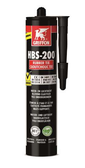 Afbeeldingen van Liquid rubber zwart HBS-200 310ml