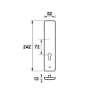 Afbeeldingen van Axa Veiligheidbuitenschild zonder krukgat F1 PC72mm 6660-91-11/72