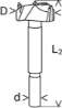 Afbeeldingen van Scharniergatboor hardmetaal diameter 30mm